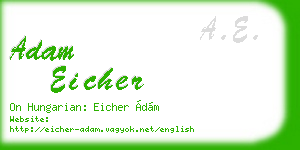 adam eicher business card