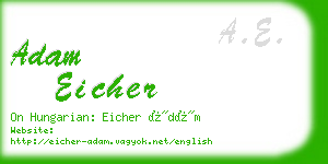 adam eicher business card